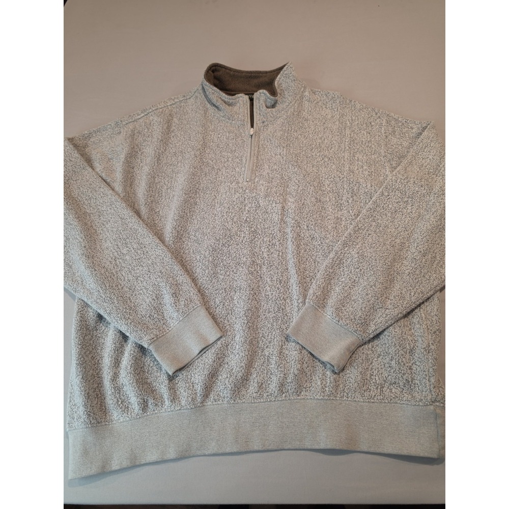 Orvis 1/4 Zip Long Sleeve Mock Neck Pullover Sweatshirt Men's XL Grey